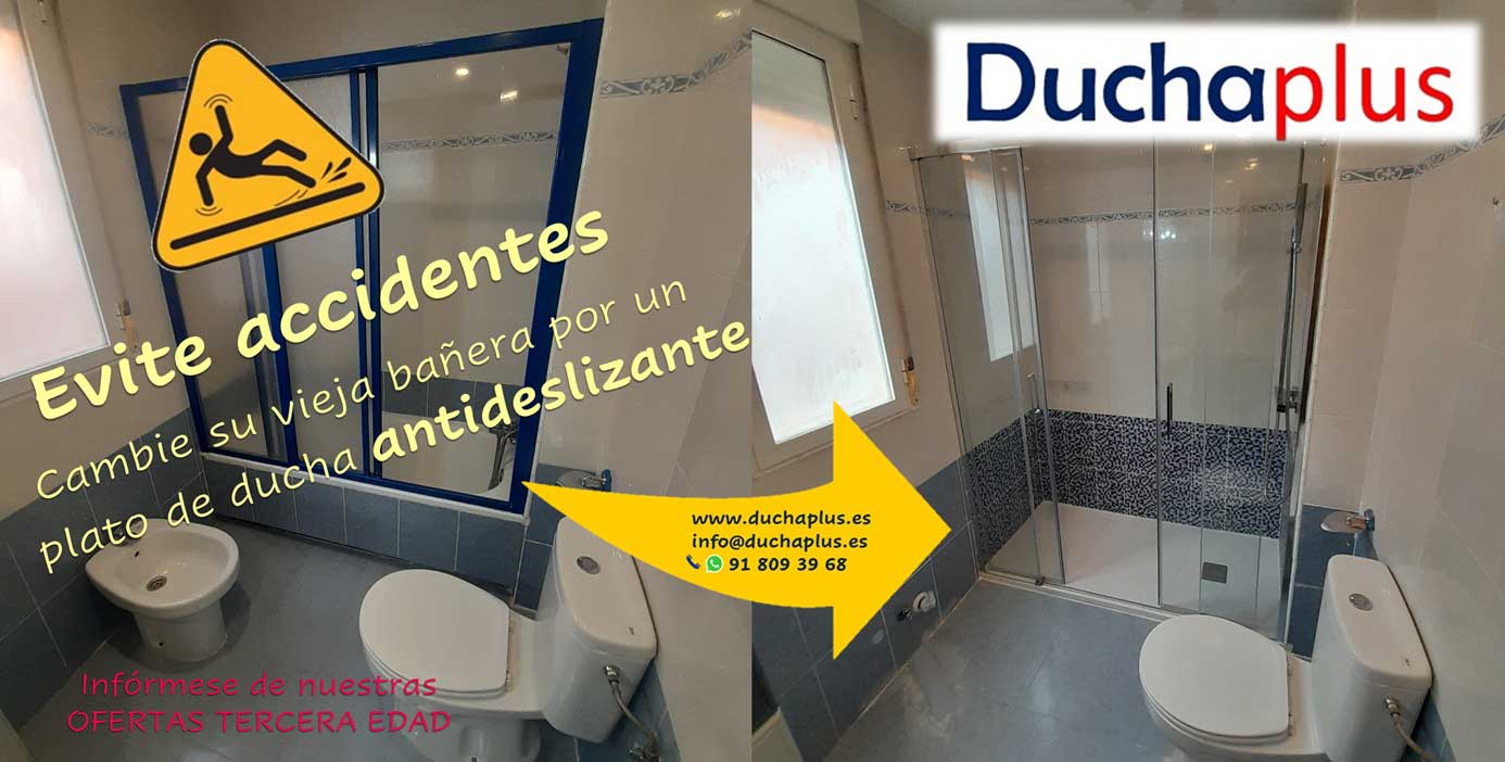Baños adaptados para personas mayores o PMR personas con movilidad reducida en Madrid sur | DUCHAPLUS